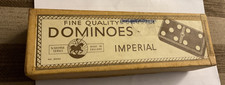 Vintage Dominoes St George Series Quality Imperial 28 Black Tiles
