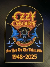 SEE YOU ON THE OTHER SIDE OZZY OSBOURNE REMEMBRANCE STICKER 