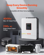 4000W Hybrid Solar Inverter, for Lead Acid Lithium Battery Off-Grid