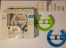 Wii accessories bundle: 6in1 Sports Pack  2 wheels  Energizer Wiimote charger