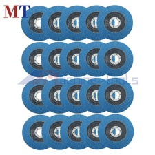 20 Pcs 4-1/2" T29 Zirconia Flap Discs 80 Grit Flapper Wheel for Angle Grinder