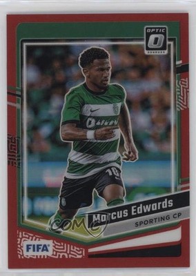2023-24 Panini Donruss FIFA Optic Red Prizm 201/299 Marcus Edwards #163 va3