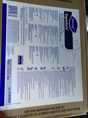 #ad #ad Diversey Signature Ultra High Speed Floor Wax 5104950 Wet 5 Gallon Bag $85.00