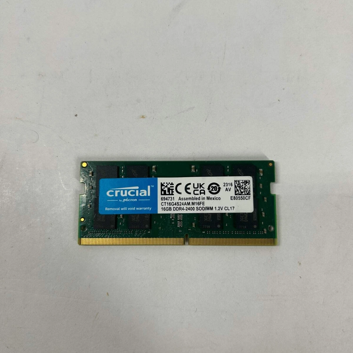 Crucial PC4-19200 (DDR4-2400) Bus Speed Computer RAM 16 GB