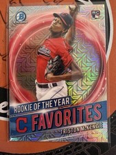 2021 Bowman Mega Box Mojo Refractor Triston McKenzie #RRY-TM 0il7