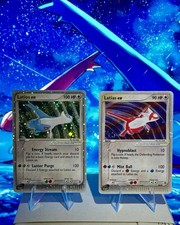 2003 Pokemon EX Dragons Latios ex #94 & Latias ex #93 Ultra Rare (NM, 3 SWIRLS)