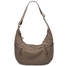 Crossbody Crescent Bag for Women, Casual Lightweight Nylon Medium Slouchy Hob...
