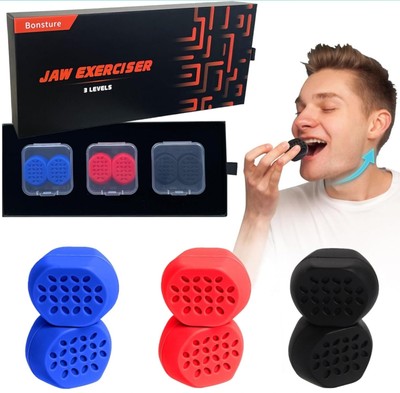 Jaw Exerciser Jaw Face Neck Exerciser 3 Levels - Define Your Jawline 
