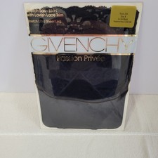 De Colección Givenchy Passion Privee Negro Elastizado Satén Bikini Encaje Manguera Transparente Talla A Lux