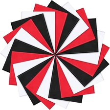 100 Sheets Black, White and Red Tissue Paper Bulk for Gift Bags DIY Crafts Gift 