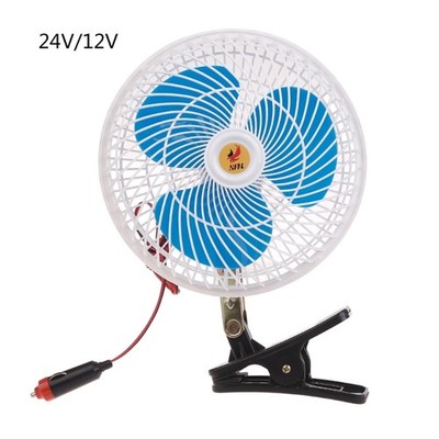 Clip Fan 35° Rotatable Cooling Air Fan, 8 Car Fans with Plug