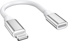  Apple MFi Certified 9cm Lightning Male to Lightning Female Charger Adapter,iPh