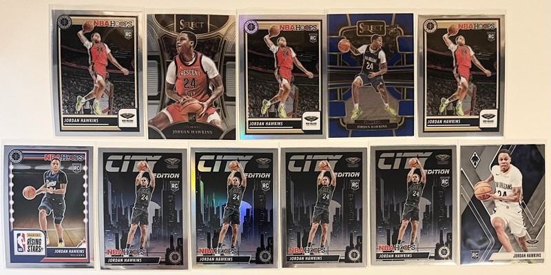 JORDAN HAWKINS 2023-24 Panini Rookie Lot (11) New Orleans Pelicans RC