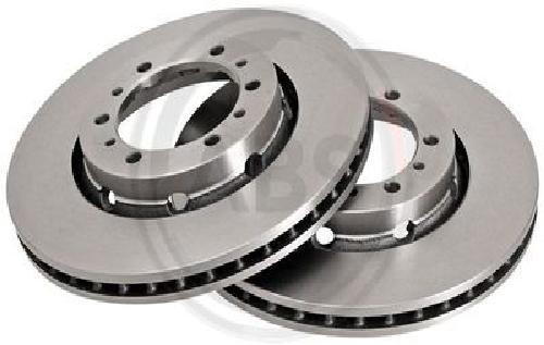 2x Original A.B.S. Brake Disc 16671 for Mitsubishi