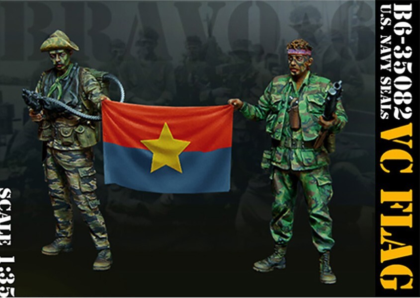 BRAVO *6 35082 VIETNAM WAR U.S. NAVY SEALS W/ VIET CONG FLAG