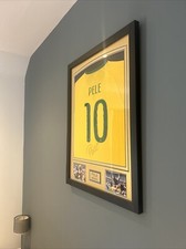 Pele Shirt Signed And Framed