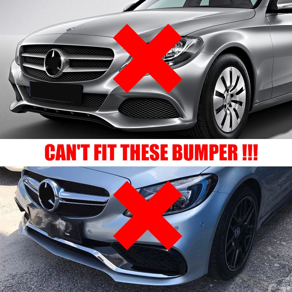 Front Right Bumper Chrome Molding Trim For Mercedes_Benz W205 C300 AMG 2015-2018 - Image 4 of 4