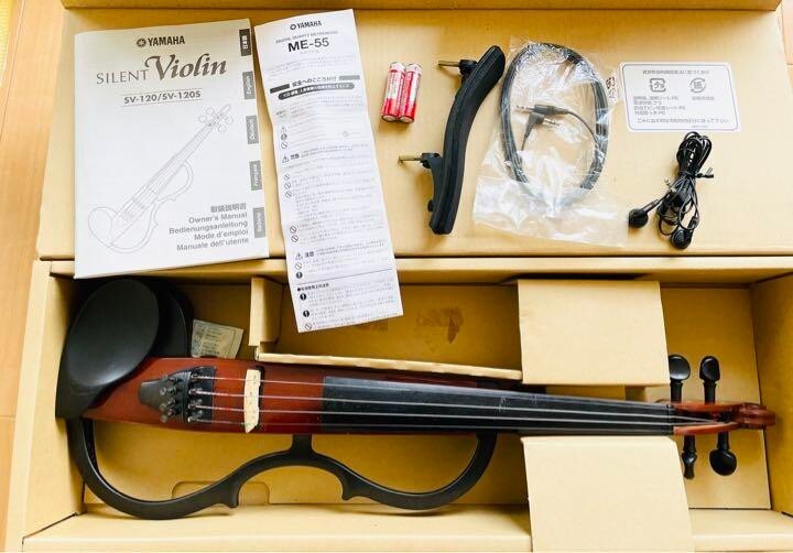 Yamaha Silent Violin SV120 with Box and Accessories Used Yamaha Silent  Violin