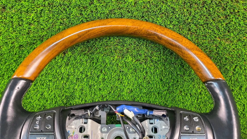 Volante de cuero genuino Lexus LS460 LS460L 2013-2017 madera OEM usado Foto 4 de 4