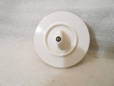 Bakelit Wechselschalter Dreh Licht Schalter weiß rund alt Steckdose Unterputz