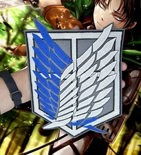 Attack on Titan Anime Cosplay - Survey Corps Back patch (7.87" x 6.69" iron on)