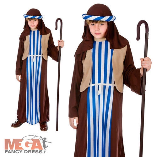 WICKED COSTUMES LTD Shepherd Joseph Boys Fancy Dress Christmas Nativity Play Kids Childrens Costume