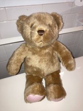 ralph lauren romance plush bear Brown With pink paws 14 inch