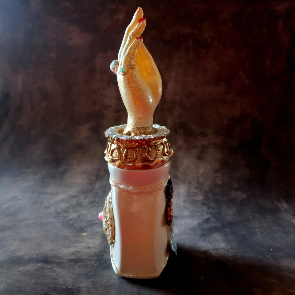 decorazioni casa bambola castello vaso vintage da collezione mano regina corona - Immagine 2 di 4