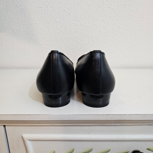 Soft Style Womens Sz 8 N Black Loafers Memory Foam Shoes Casual Preppy Office - Picture 5 of 10