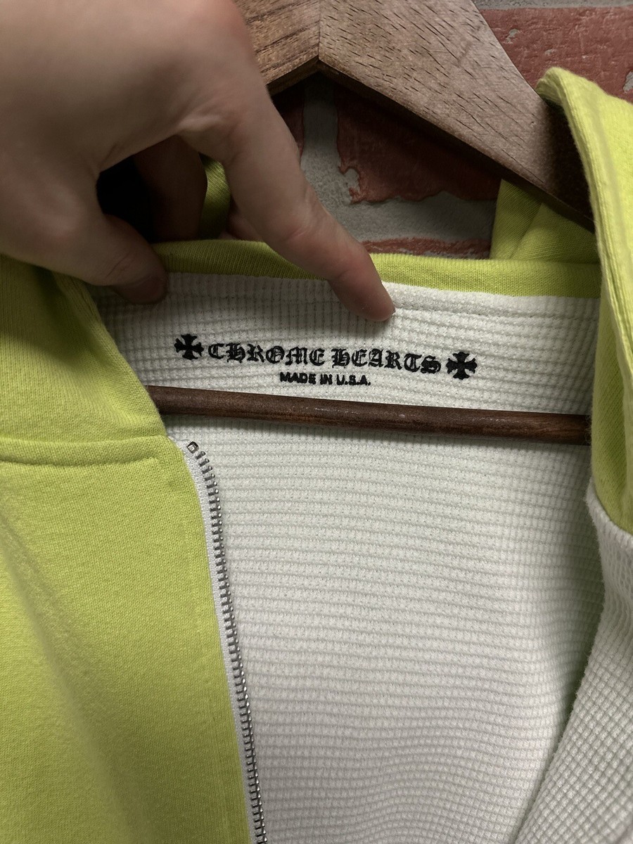 Size XL - Chrome Hearts Matty Boy Link Zip Up Lime Green Size XL - Chrome Hearts Matty Boy Link Zip Up Lime Green