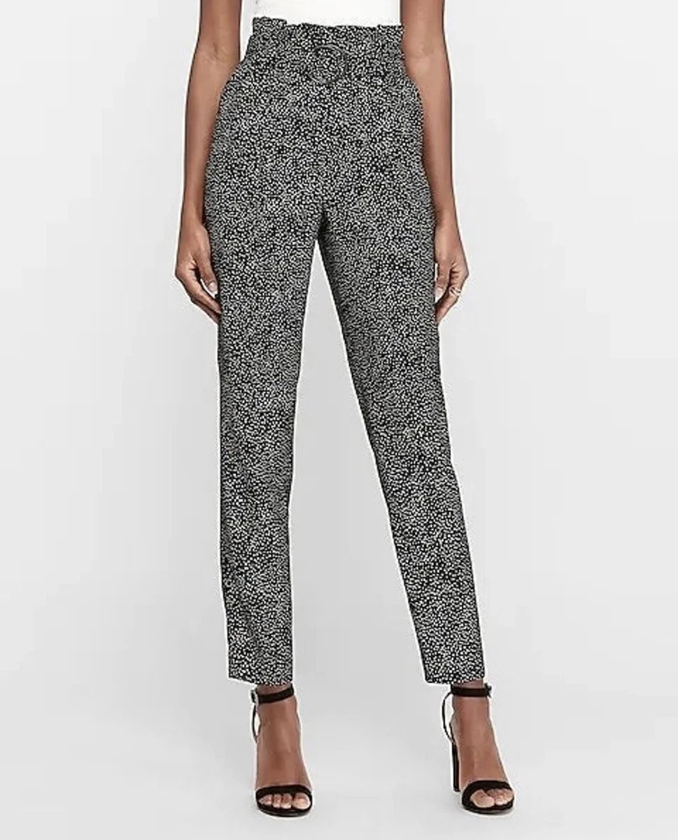 Polka dot hotsell paperbag trousers