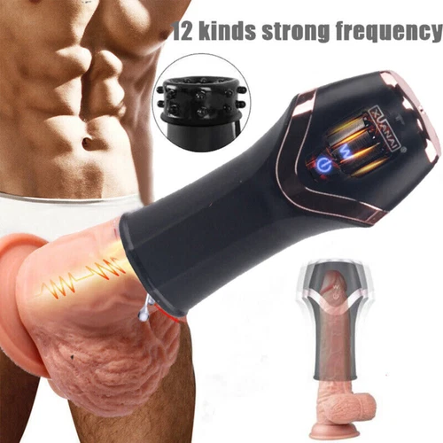  Male-Automatic-Masturbator-Electric-Pump-Training-Toy-For-Men Use Lubricant US - Picture 1 of 10