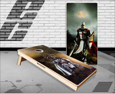 Knights Templar Teutonic Knights Cornhole Boards Bean Bag Toss Game