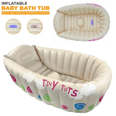 NEW TINY TOTS INFLATABLE BABY BATH HOT TUB HEAT SENSOR INFANT WASHING  TRAVEL TUB 6920388600620 Australia