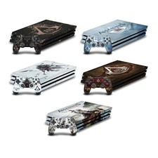 OFFICIAL ASSASSIN'S CREED III GRAPHICS VINYL SKIN DECAL FOR SONY PS4 PRO BUNDLE