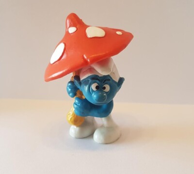 Figurine Schtroumpf Peyo - Grand Champignon Accessoire - W. Germany Schleich