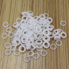 ThreeBulls 120Pcs Rubber O-Ring Dampeners Keycap white For Cherryy MX Key