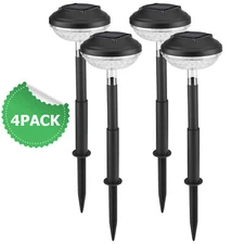 4/8Pcs 12 LED Solar Garden Light Plug-in Yard Light Dusk-to-Dawn Lamp Outdoor
