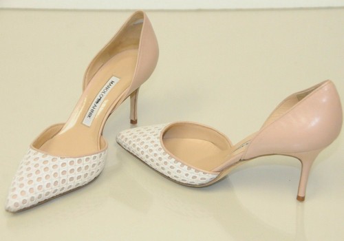 New Manolo Blahnik Tayler Nude Blush Lt 
