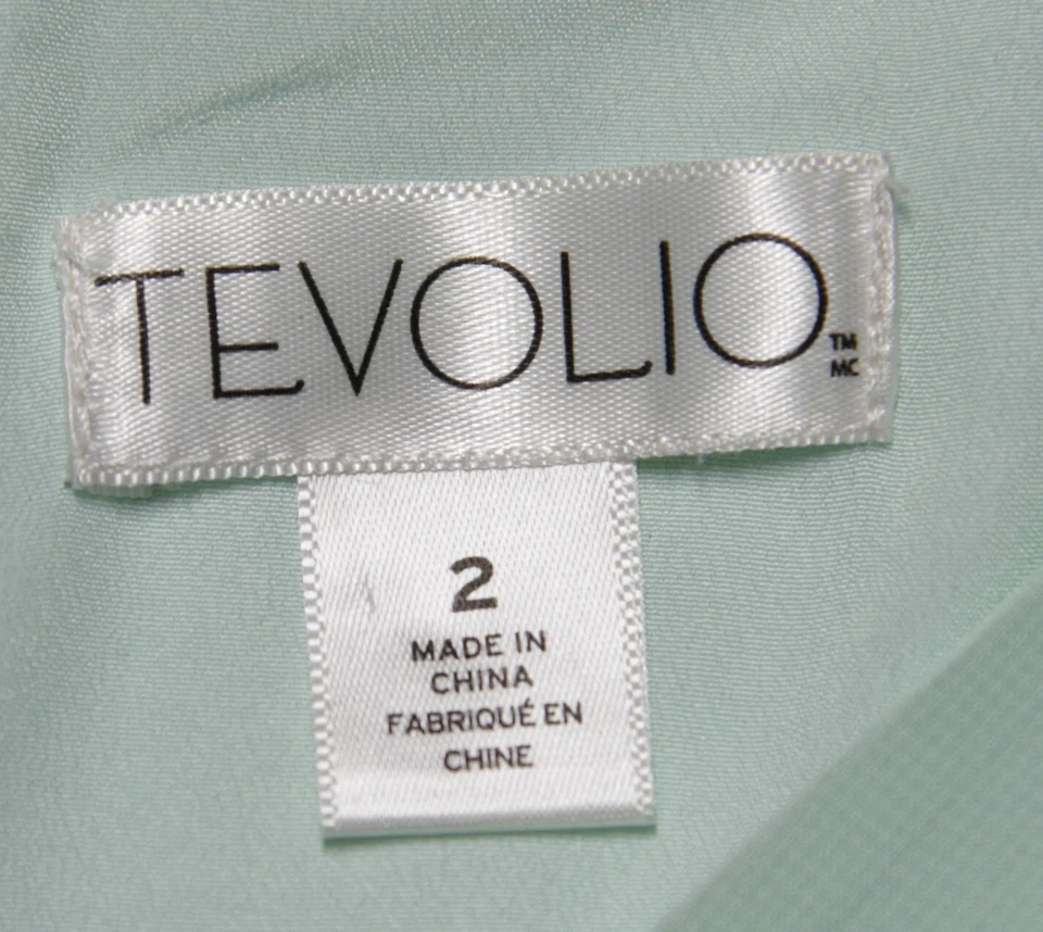 Tevolio Chiffon dress mint green size2 - Image 3 of 4