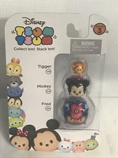 Disney Tsum Tsum Series 3, Tigger (149), Mickey (102) & Fred (351), 3 Pack