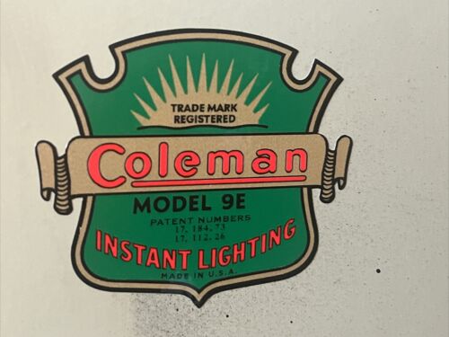 Coleman Instant Lighting Decal For 9E Stove Vinyl Easy To Install - 第 1/1 張圖片