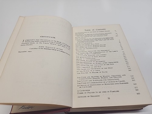 THE BOOK OF COMMON PRAYER & Admin of the Sacraments & Rites & Ceremonies 1945 - Picture 9 of 18
