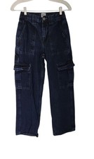 BDG Urban Outfitters Cargo Jeans Skate Y2K Actual W26 L30 High Rise Wide Leg