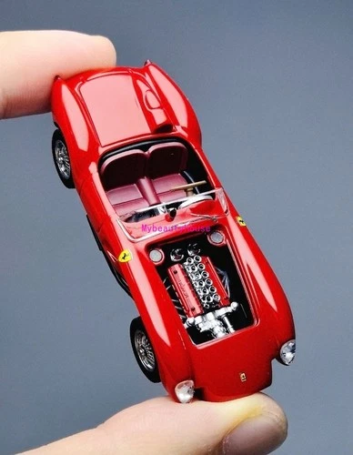 GFCC 1:64 Red 1957 250TR Testa Rossa Racing Sports Model Diecast Metal Car 