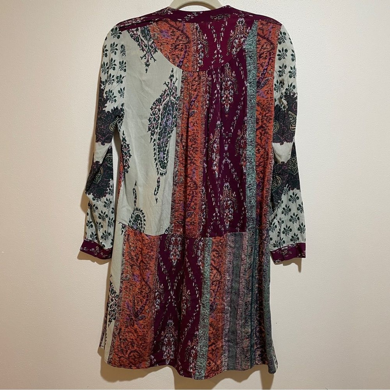 Anthropologie Tiny Patchwork Print Shirtdress Shi… - image 13