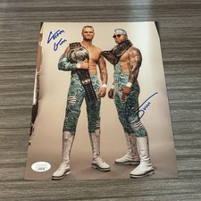 Colton & Austin Gunn Gunn Club Signed 8x10 AEW JSA CERTIFIED