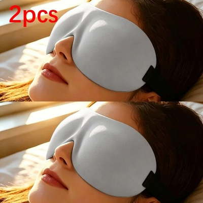 #ad #ad 3D Contoured Sleep Eye Mask Adjustable Elastic Strap No Pressure for Night Rest $3.89