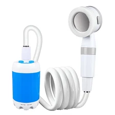 Portable Shower Camping Shower Outdoor Camp Electric USB Rechargeable Pump