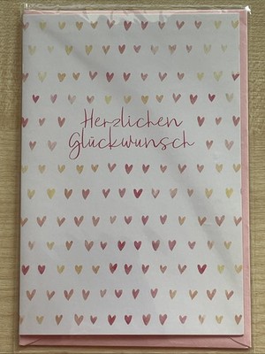 Kurt Eulzer: Geburtstag Karte Mann Frau Kind Herzlichen Glückwunsch Herz Herzen